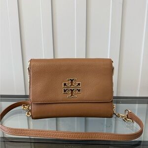 Tory Burch Brown Leather Crossbody Bag